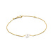Beloro Jewels Regalo d'Amore idee regalo bracciali in oro 9 carati con perla d'acqua dolce e segno di infinito