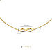 Beloro Jewels Regalo d'Amore 375er Goldarmbänder Geschenkset mit Süßwasserperle und Unendlichkeitszeichen