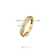 Beloro Jewels Monte Napoleone Stella anello in oro 9 carati con pietre zircone