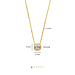 Beloro Jewels Monte Napoleone Sofia 9 karat gold necklace with white zirconia stone