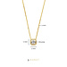 Beloro Jewels Monte Napoleone Sofia collana in oro 9 carati con pietra zircone bianca