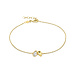 Beloro Jewels Regalo d'Amore idee regalo collana e bracciale in oro 9 carati con pietre zircone