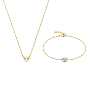 Beloro Jewels Regalo d'Amore 375er Goldkette und Armband Geschenkset