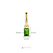 Beloro Jewels Regalo d'Amore 375er Gold Ohrring-Set mit grünen Zirkonia Steinen