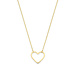 Beloro Jewels Della Spiga Giulia 9 karat gold necklace with heart