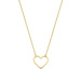 Beloro Jewels Della Spiga Giulia collana in oro 9 carati con il cuore