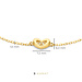 Beloro Jewels Monte Napoleone Gionna 9 karat gold bracelet with heart