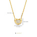 Beloro Jewels Monte Napoleone Gionna 9 karat gold necklace with heart