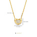Beloro Jewels Monte Napoleone Gionna9 karat guldhalsband med hjärta