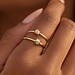 Beloro Jewels Della Spiga Mira 9 karat gold ring with knot