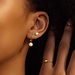 Beloro Jewels Monte Napoleone Perla 9 karat gold hoop earrings with pearl