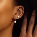 Beloro Jewels Monte Napoleone Perla 9 karat gold ear studs with pearl