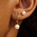 Beloro Jewels Monte Napoleone Perla 9 karat gold ear studs with pearl