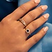 Beloro Jewels Monte Napoleone Sofia 9 karaat ring met blauwe zirkonia steen