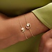 Beloro Jewels Monte Napoleone Perla bracelet en or 9 carats avec perle