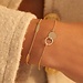 Beloro Jewels La Rinascente Donetta bracelet en or 9 carats avec barres ovales