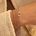Beloro Jewels La Rinascente Donetta bracelet en or 9 carats avec barres ovales
