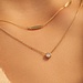 Beloro Jewels Monte Napoleone Lucilla 9 karaat ketting met zirkonia