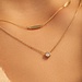 Beloro Jewels Monte Napoleone Lucilla collier en or 9 carats avec zircone