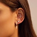 Beloro Jewels La Rinascente Donetta 9 karat gold ear studs with oval bars