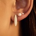 Beloro Jewels La Rinascente Donetta clous d'oreilles en or 9 carats avec barre ovale