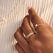 Beloro Jewels Monte Napoleone Stella 9 karat gold ring with zirconia stones