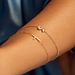 Beloro Jewels Della Spiga Donatella bracelet en or 9 carats avec croix