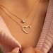 Beloro Jewels Monte Napoleone Gionna 9 karat gold necklace with heart