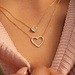 Beloro Jewels Monte Napoleone Gionna collier en or 9 carats avec le coeur