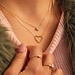 Beloro Jewels Della Spiga Giulia collier en or 9 carats avec cœur