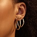 Beloro Jewels La Rinascente Francesca 9 karat gold hoop earrings (28 mm)