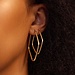 Beloro Jewels La Rinascente Fiorenza 9 karat gold hoop earrings (41 mm)