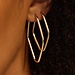 Beloro Jewels La Rinascente Fiorenza 9 karat gold hoop earrings (33 mm)