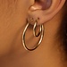 Beloro Jewels La Rinascente Constanza 9 karat gold hoop earrings (31 mm)