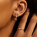 Beloro Jewels Della Spiga Emilia 9 karat gold ear studs with knot