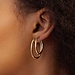 Beloro Jewels La Rinascente Evelina 9 karat gold hoop earrings (22 mm)