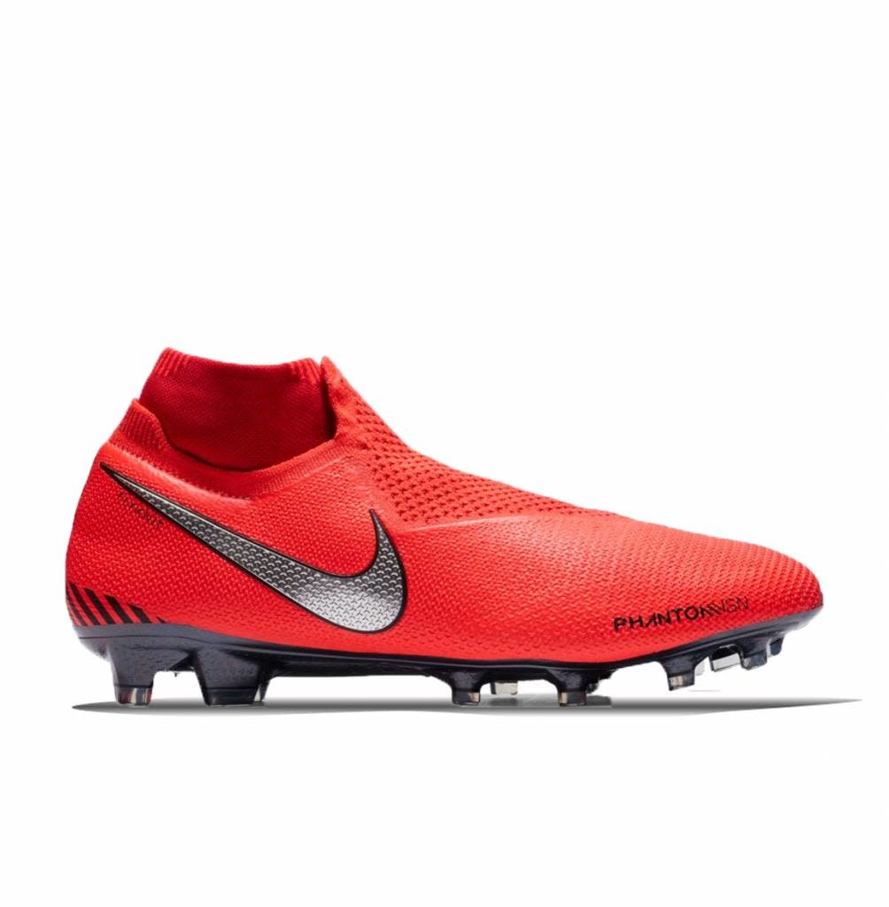 Nike Phantom VSN Pro DF FG Bright Crimson Metallic Silver .