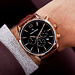 Mats Meier Grand Cornier montre chronographe noir / marron