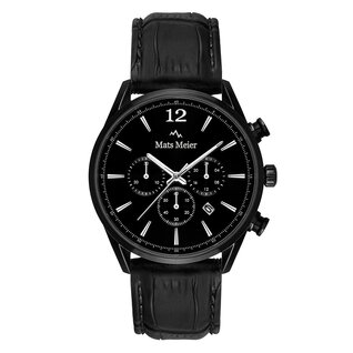 Mats Meier Grand Cornier chronograph mens watch matte black