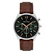 Mats Meier Grand Cornier chronograph mens watch green / silver colored / brown