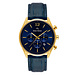 Mats Meier Grand Cornier montre chronographe bleu / couleur or