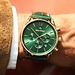 Mats Meier Grand Cornier chronograph mens watch green / gold colored