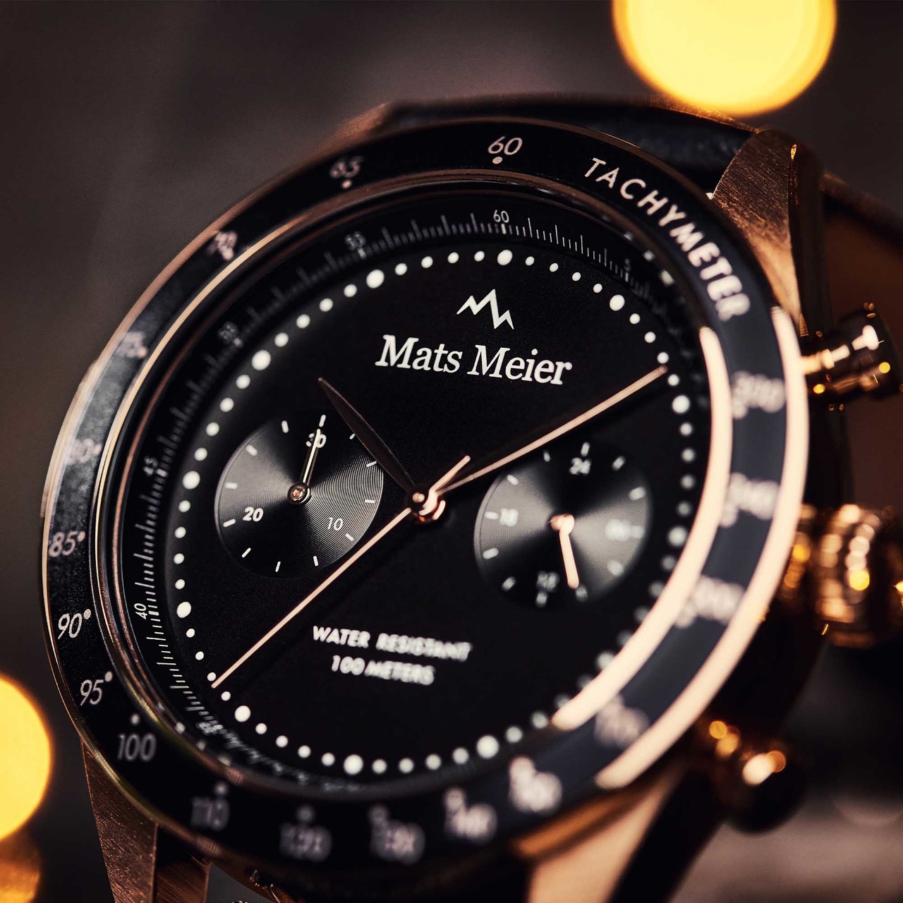 Arosa Racing Chronohraph Mens Watch Black