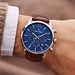 Mats Meier Grand Cornier chronograaf herenhorloge bruin en blauw