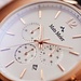 Mats Meier Grand Cornier chronograph mens watch white / rose gold colored / brown