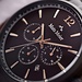 Mats Meier Grand Cornier montre chronographe mat acier noir