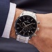 Mats Meier Grand Cornier montre chronographe noir / acier couleur argent