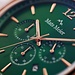 Mats Meier Grand Cornier chronograph mens watch green / rose gold colored / brown