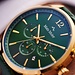 Mats Meier Grand Cornier montre chronographe vert / couleur or