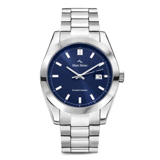 Mats Meier Grand Cornier montre pour homme couleur argent et cobalt